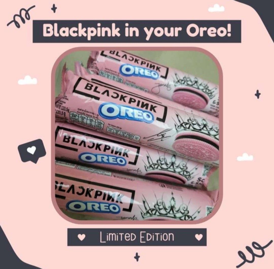 Oreo Blackpink / oreo Black Pink viral, Makanan & Minuman, Makanan ...