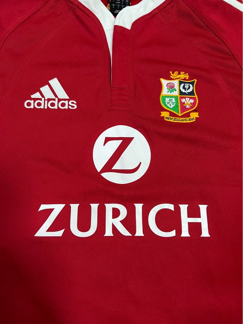 Original Adidas British Lions Rugby Jersey, Men's Fashion, Activewear