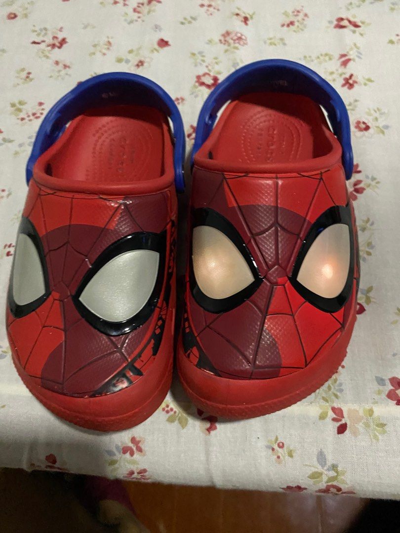 mens spiderman crocs