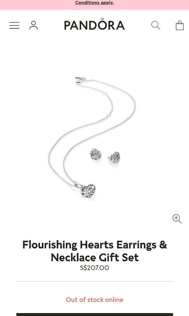 Buy Pandora Elevated Heart Gift Set Silver Sterling Heart Pendant Necklace  Chain 45cm Long & Heart Stud Earrings Gift for Her S925 UK Online in India  - Etsy