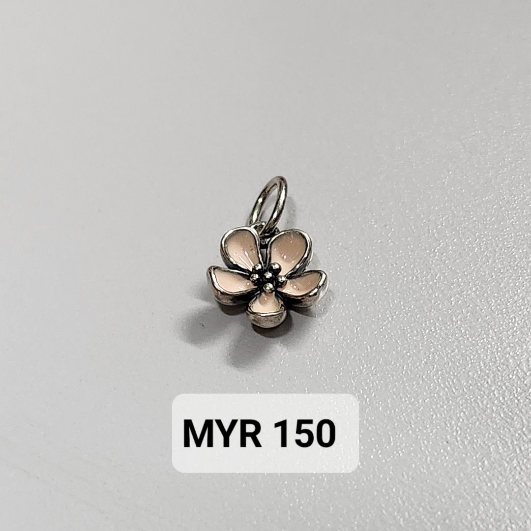 Pandora Pink Flower Dangle Charm