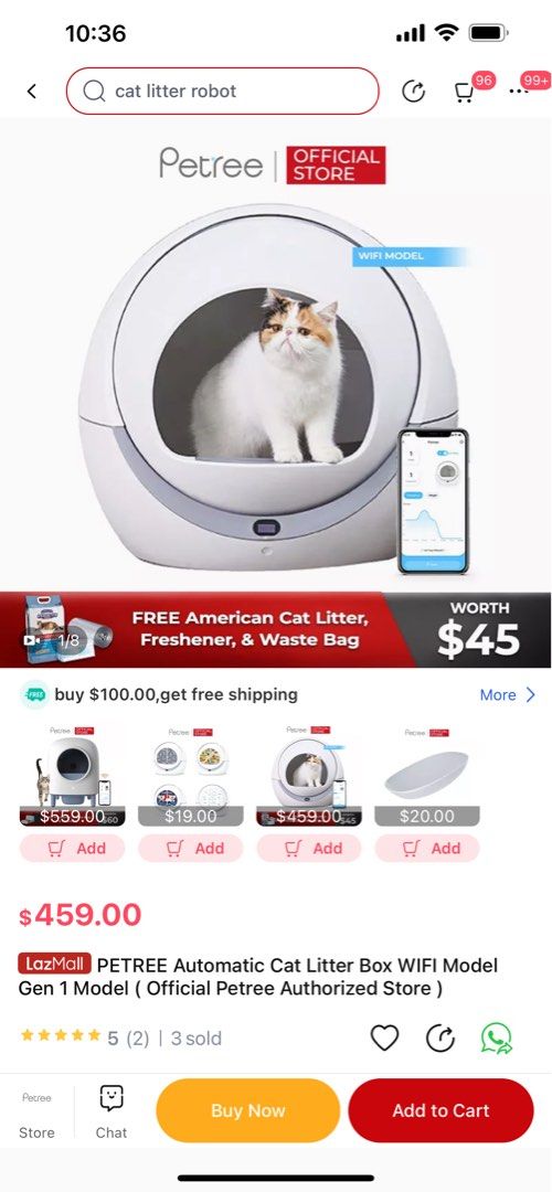 PETREE automatic cat litter box WiFi first gen, Pet Supplies, Homes