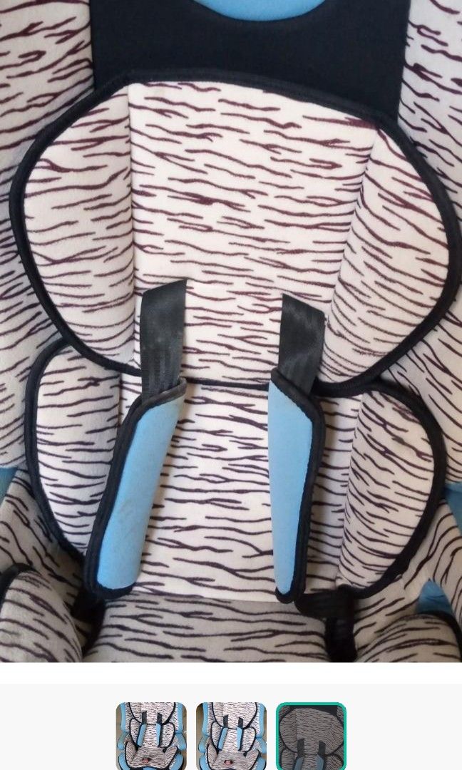 Picolo Car Seat (Category: Car Seats) located in Rizal. Submitted by allaboutbeautythings (Listing ID 1200793649, Image 3). Description: Original Picolo Car Seat. Blue with Zebra design 1- 5 years old.