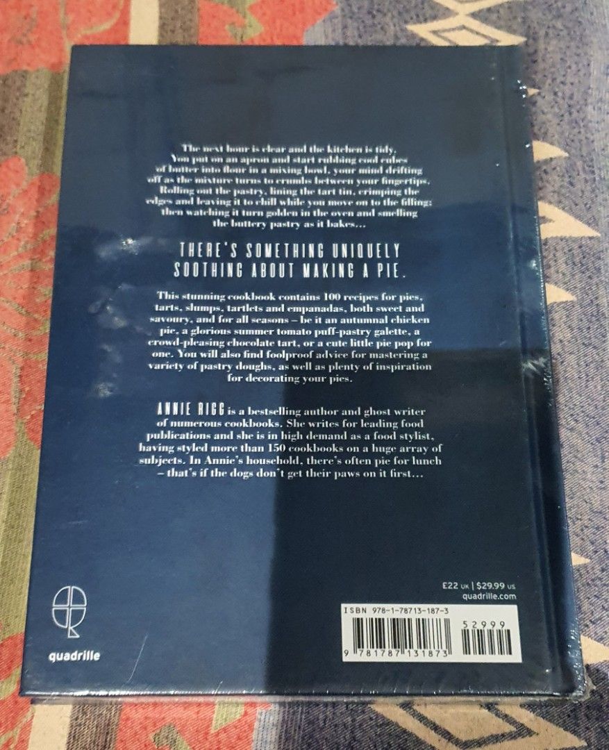 Pies & Tarts For All Seasons Annie Rigg Sealed and New, Hobbies & Toys, Books & Magazines