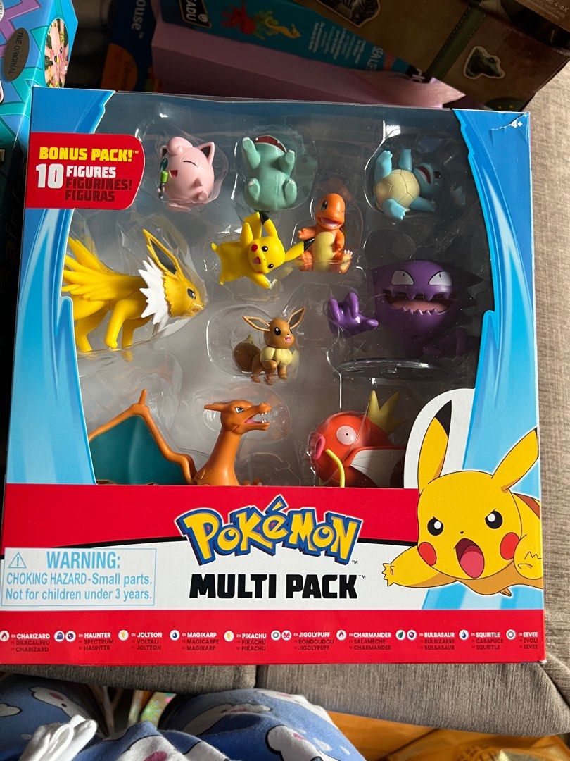  Pokemon Ultimate 10-Pack Battle Figures 2-4.5 - Pikachu,  Charmander, Squirtle & More ( Exclusive) : Toys & Games