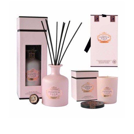Portus Cale Rose Blush Reed Diffuser 250ml (Category: Air Purifiers & Dehumidifiers) located in Navotas City. Submitted by Tintin2509 (Listing ID 1200969119, Image 2). Description: Rosé Blush Fragrance Diffuser is the ultimate statement of sophistication for the modern woman. With a matte pink glass adorned with golden arabesques over black and a sweet and floral aroma, this diffuser is a fragrant and elegant piece that fits any décor. Black colo