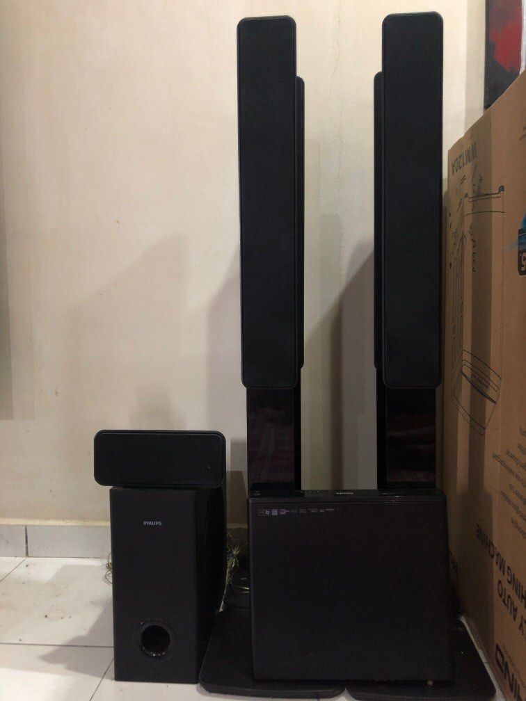 (Speaker & Woofer only) Philips Home Theatre 5.1 , Audio, Soundbars