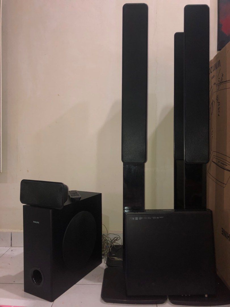 (Speaker & Woofer only) Philips Home Theatre 5.1 , Audio, Soundbars