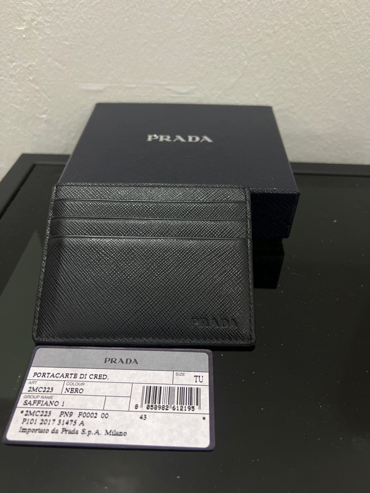 Prada Card Holder, Men's Fashion, Watches & Accessories, Wallets & Card
