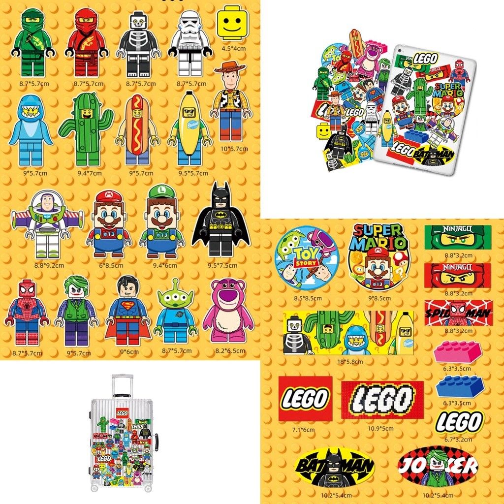 PREMIUM DESIGN STICKER 30 pcs Lego Fans vinyl decal sticker Hobbies