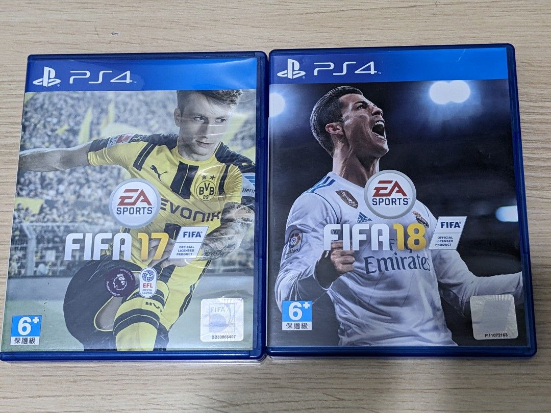 Ps4 Fifa 17 Fifa 18 合共 40 電子遊戲 電子遊戲 Playstation Carousell