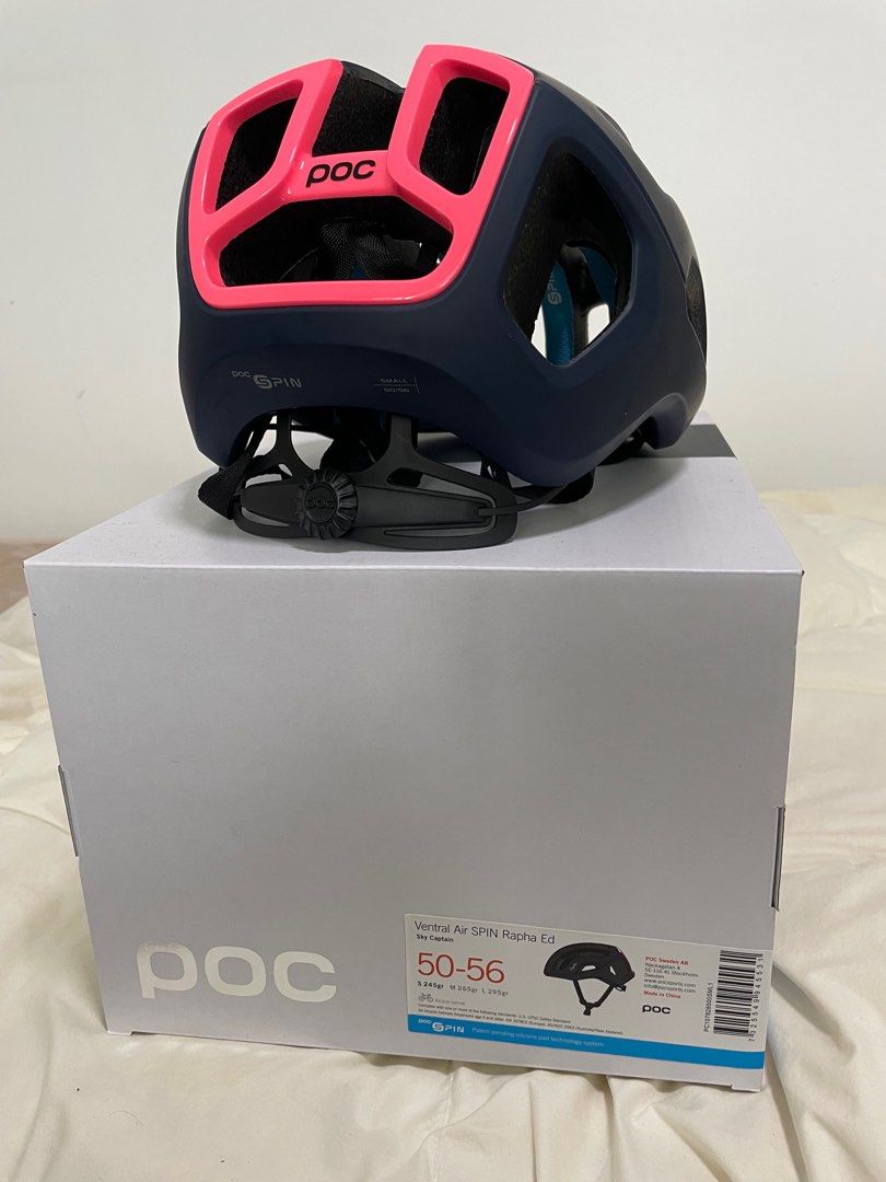 New Rapha Rcc Kit Rapha POC Ventral Air collaboration helmet. RCC blue & Pink., Sports ...