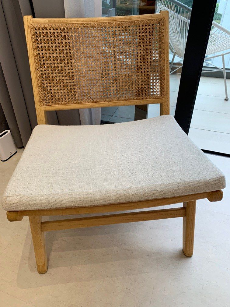 Rattan Chair with Cushion, Furniture & Home Living, Furniture, Chairs