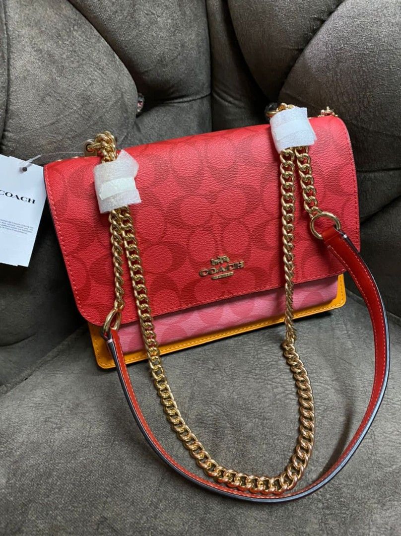Coach klare crossbody red store