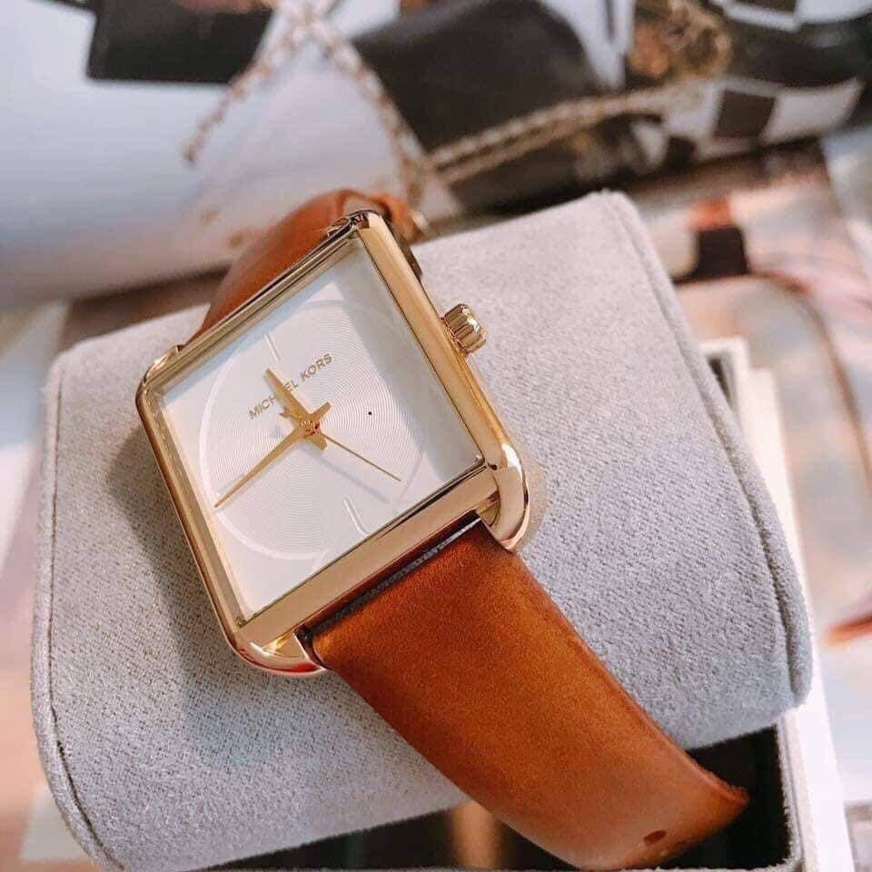 Michael kors discount lake leather watch