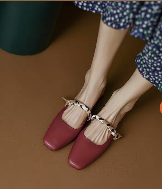 Red slip hotsell on sandals