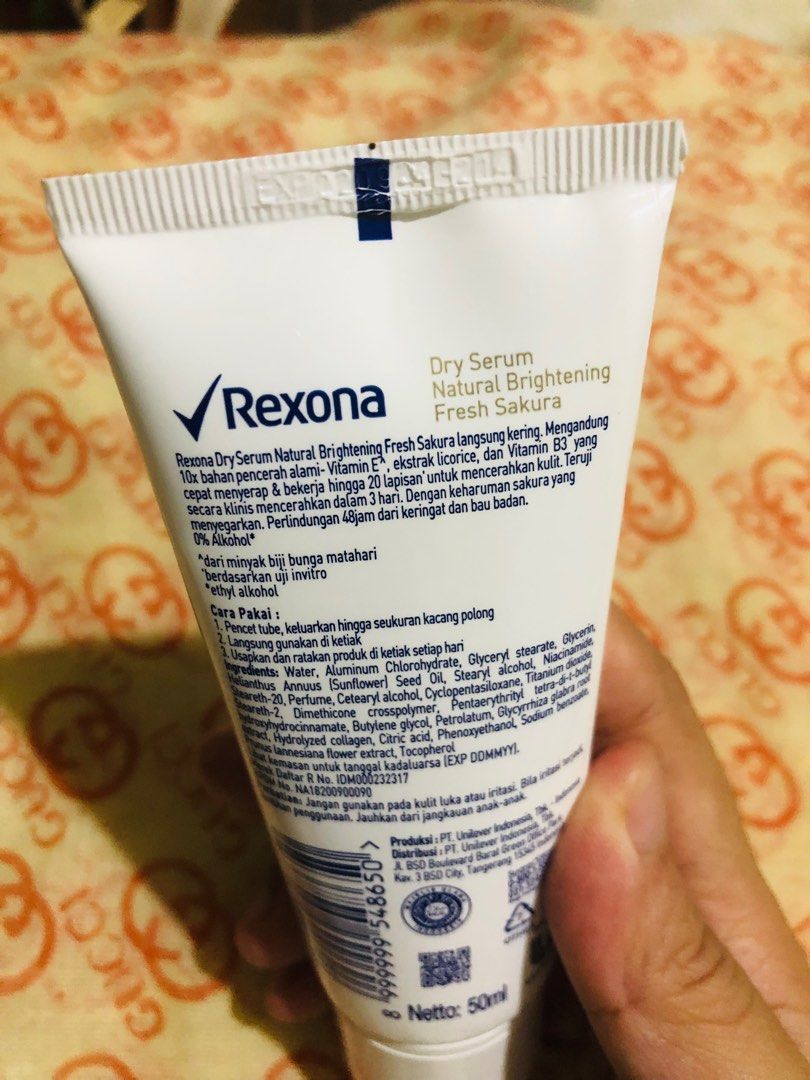 REXONA DRY SERUM CREAM UNTUK KETIAK, Kesehatan & Kecantikan, Kulit ...