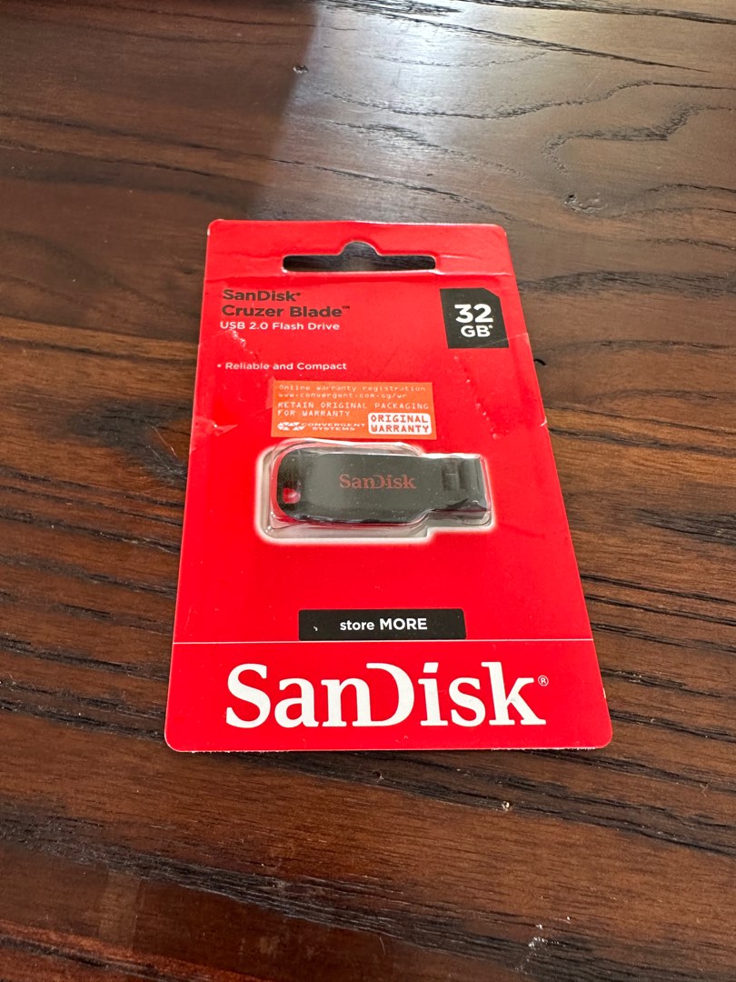 SanDisk Cruzer Blade 32GB flash drive, Computers & Tech, Parts ...