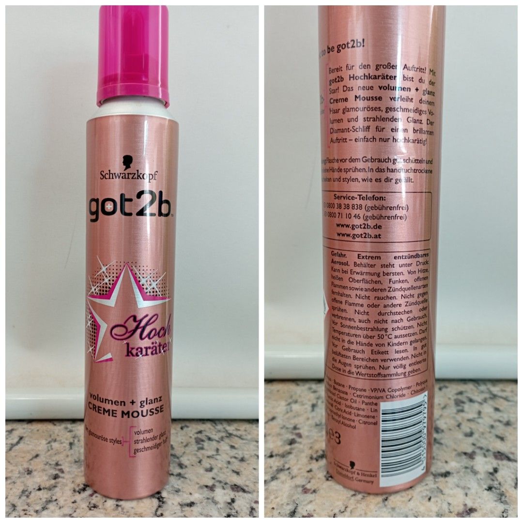 Schwarzkopf hair spray / mousse, 美容＆化妝品, 健康及美容 頭髮護理 Carousell