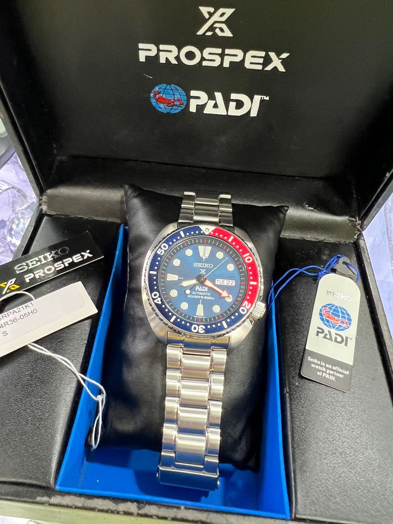 SEIKO PROSPEX PADI TURTLE SPECIAL EDITION DIVERS 200M AUTOMATIC SRPA21K1,  Men's Fashion, Watches & Accessories, Watches on Carousell