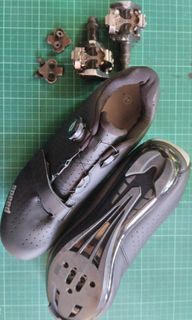 shimano clipless pedal, spd cleats and shoes