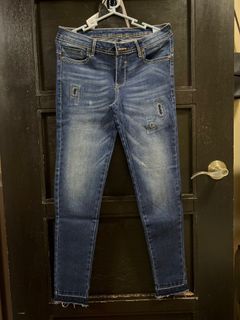 Skinny overhauled jeans