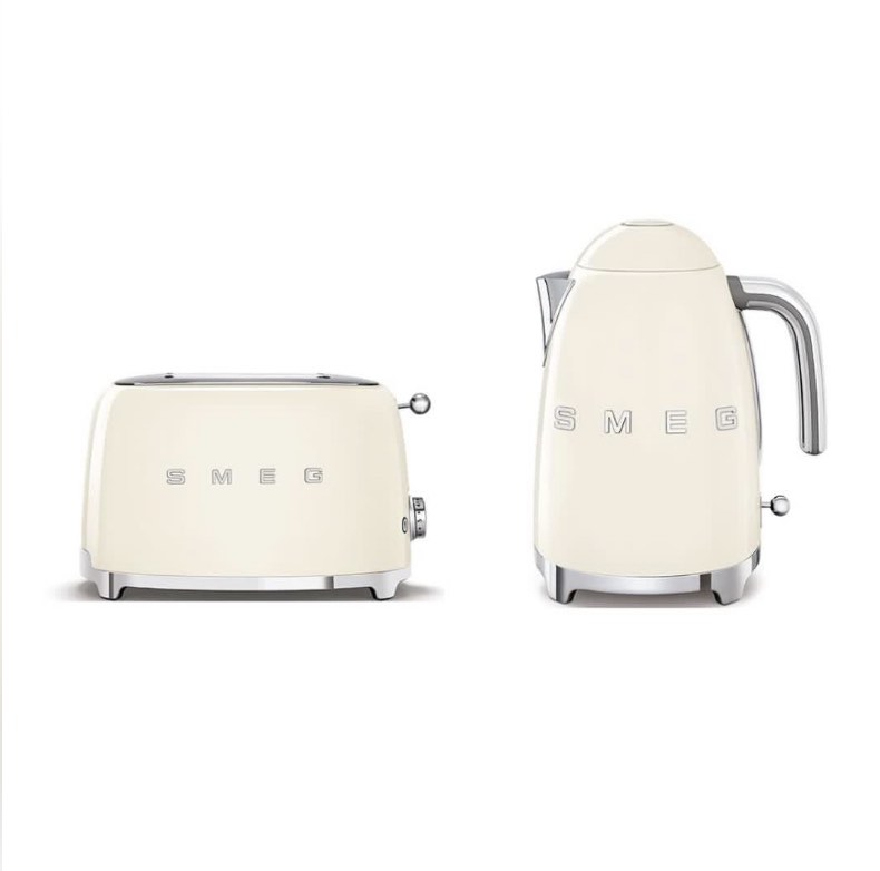 SMEG CREAM KETTLE AND TOASTER (price reduced!), TV & Home Appliances