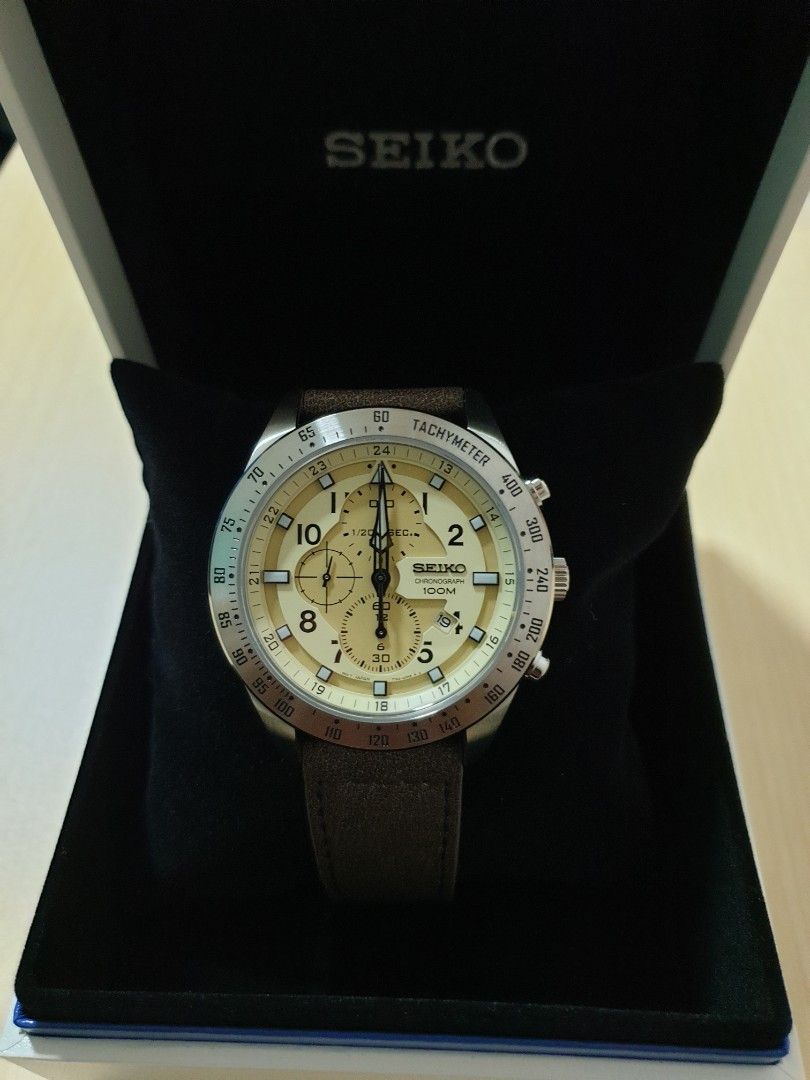 Seiko chronograph 2025 titanium 100m manual