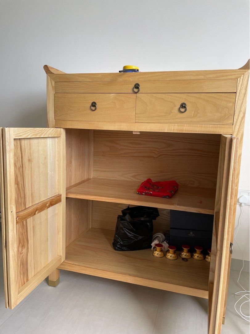 Solid Wood Altar Table, Furniture & Home Living, Furniture, Shelves