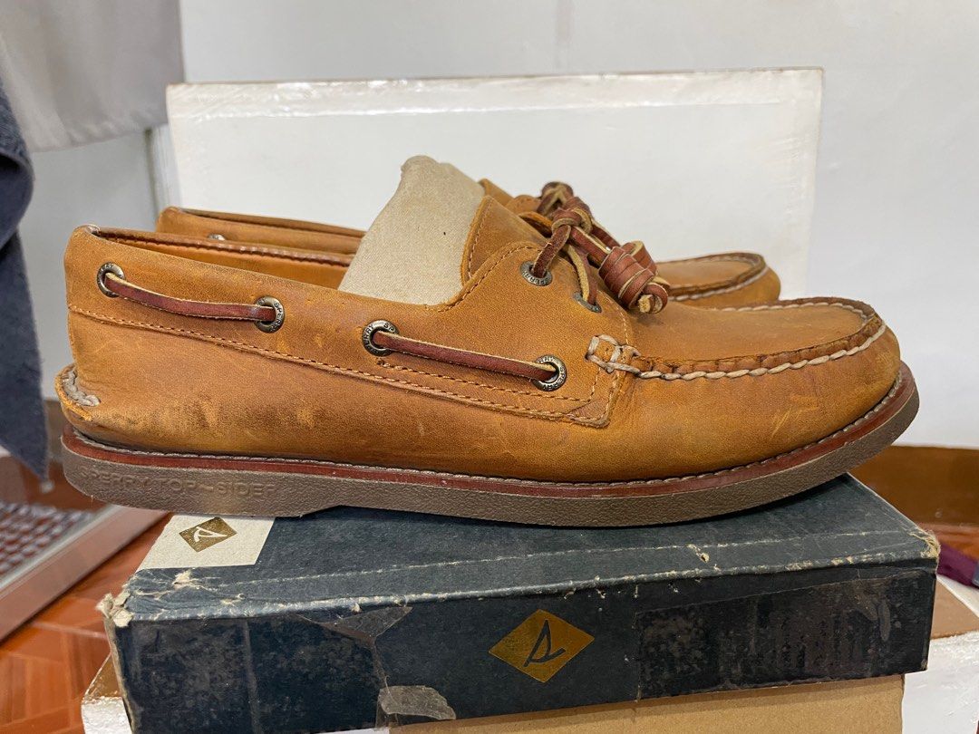 SPERRY Gold Cup A O 2 EYE TAN GUM Men s Fashion Footwear Casual