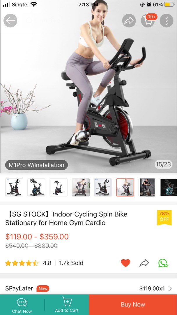 chain spin bike