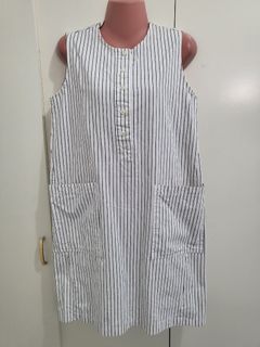 Striped white dress