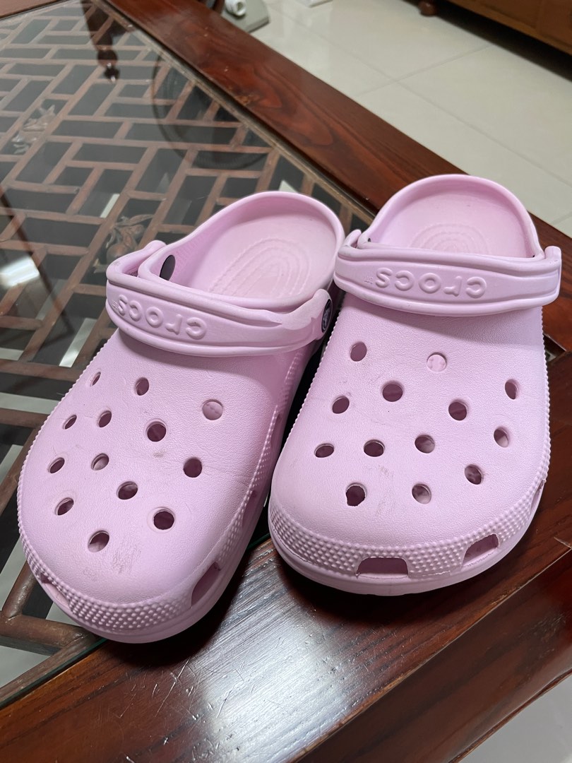 Taffy Pink Crocs Adult, Women's Fashion, Footwear, Flipflops and