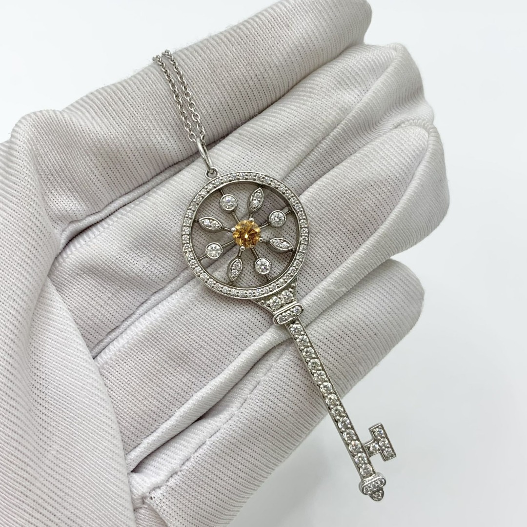 DISCOUNTED TIFFANY CO. ROUND KALEIDOSCOPE KEY 9.22G NECKLACE 227033743 WE