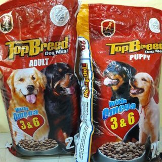 TOP BREED DOG MEAL DRY FOOD FOR ADULT & PUPPY.