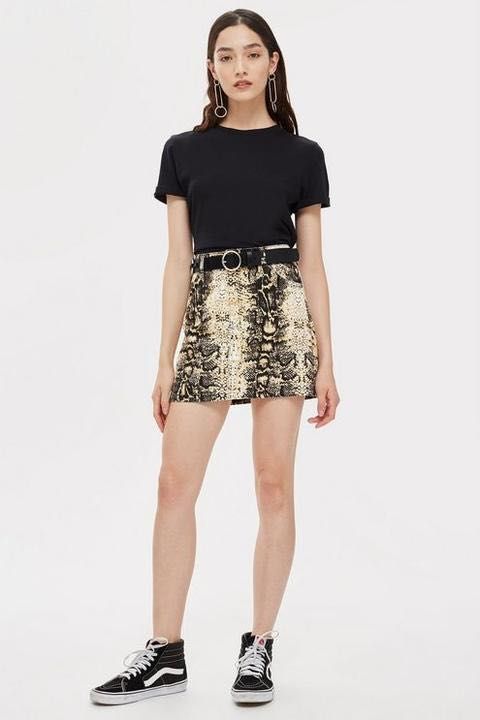 Topshop snake denim skirt deals