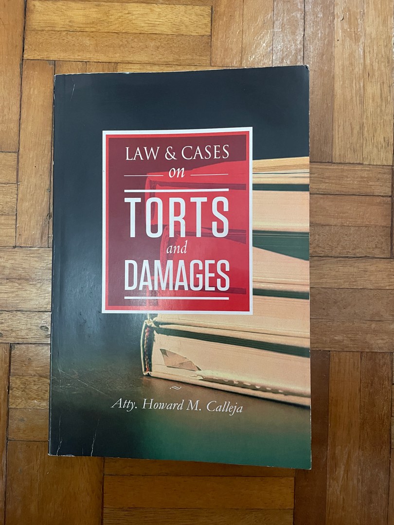 Torts Law Book Calleja, Hobbies & Toys, Books & Magazines, Textbooks