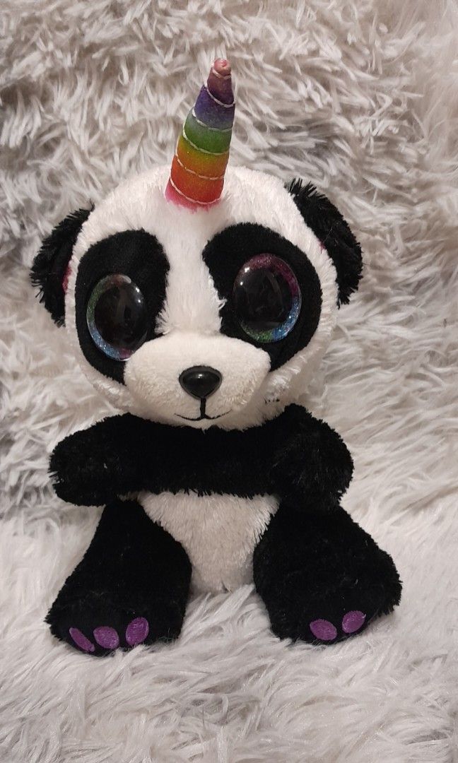 TY Paris Panda with Horn Beanie Boo