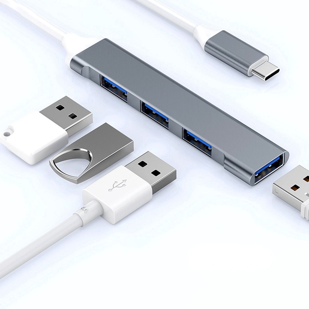 【一分四】Type-C 轉 USB 2.0 3.0 Type-C分線器 Type-C分插器 4 in 1 USB C 轉 USB, 電腦＆科技 ...