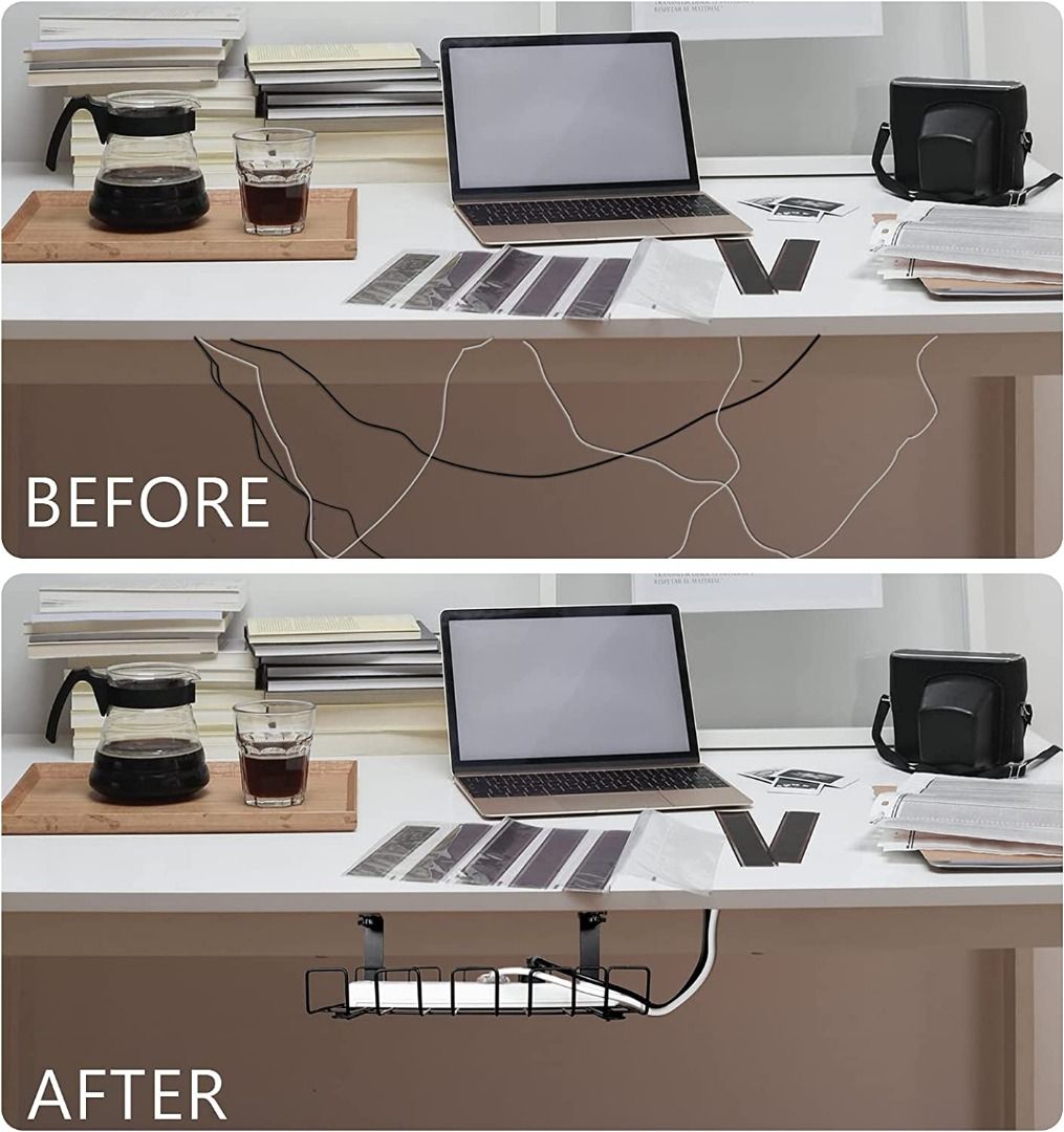 Under Desk Cable Management Tray, Computers & Tech, Parts & Accessories ...