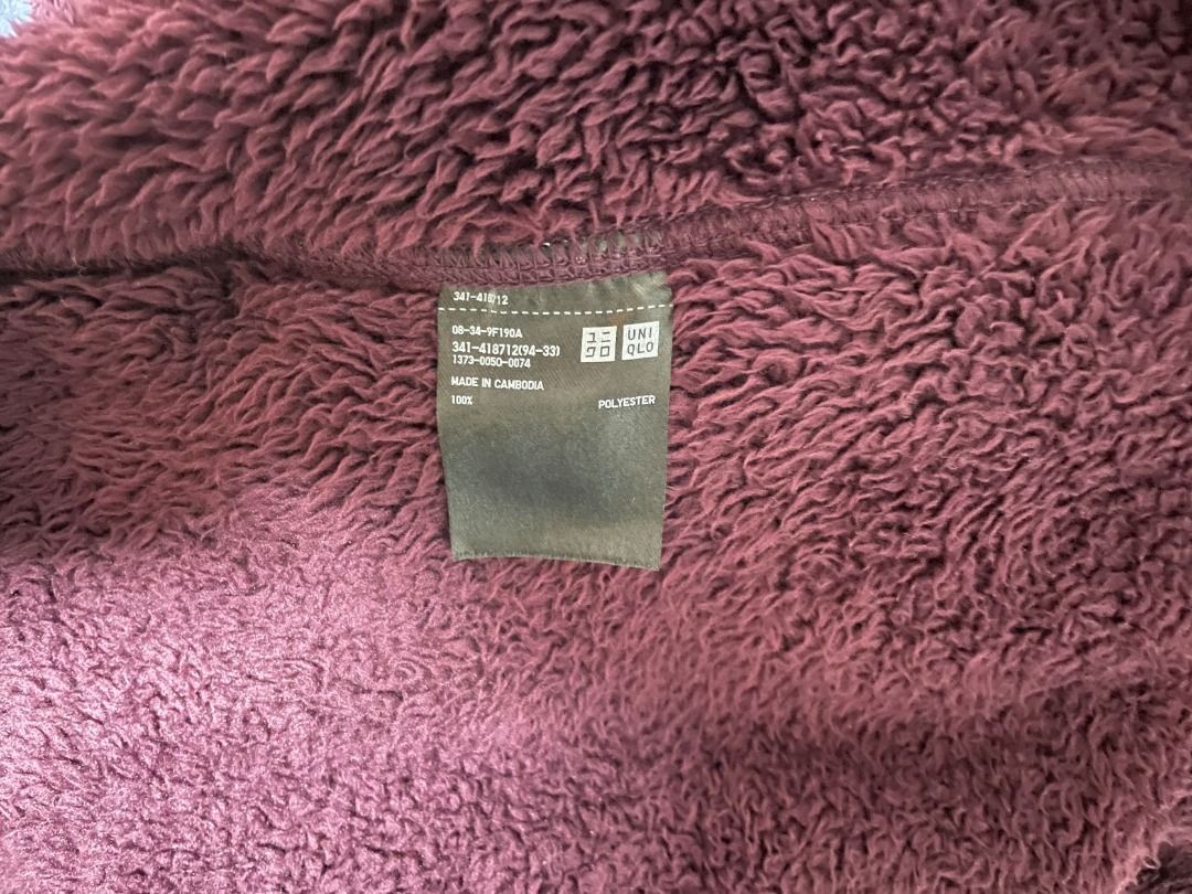Uniqlo Fluffy Yarn Fleece Full Zip Jacket Men s Fashion Coats