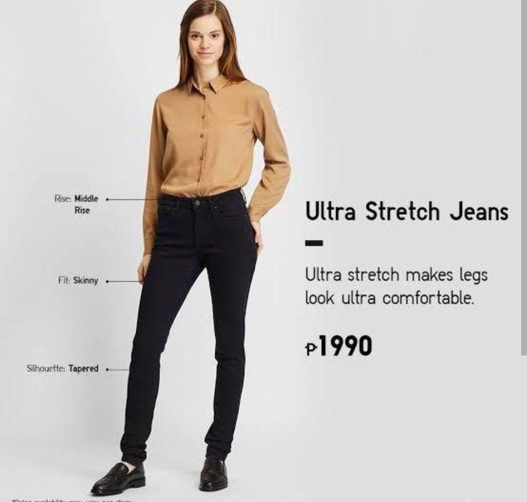 Uniqlo ultra stretch jeans, Women's Fashion, Bottoms, Jeans & Leggings on  Carousell