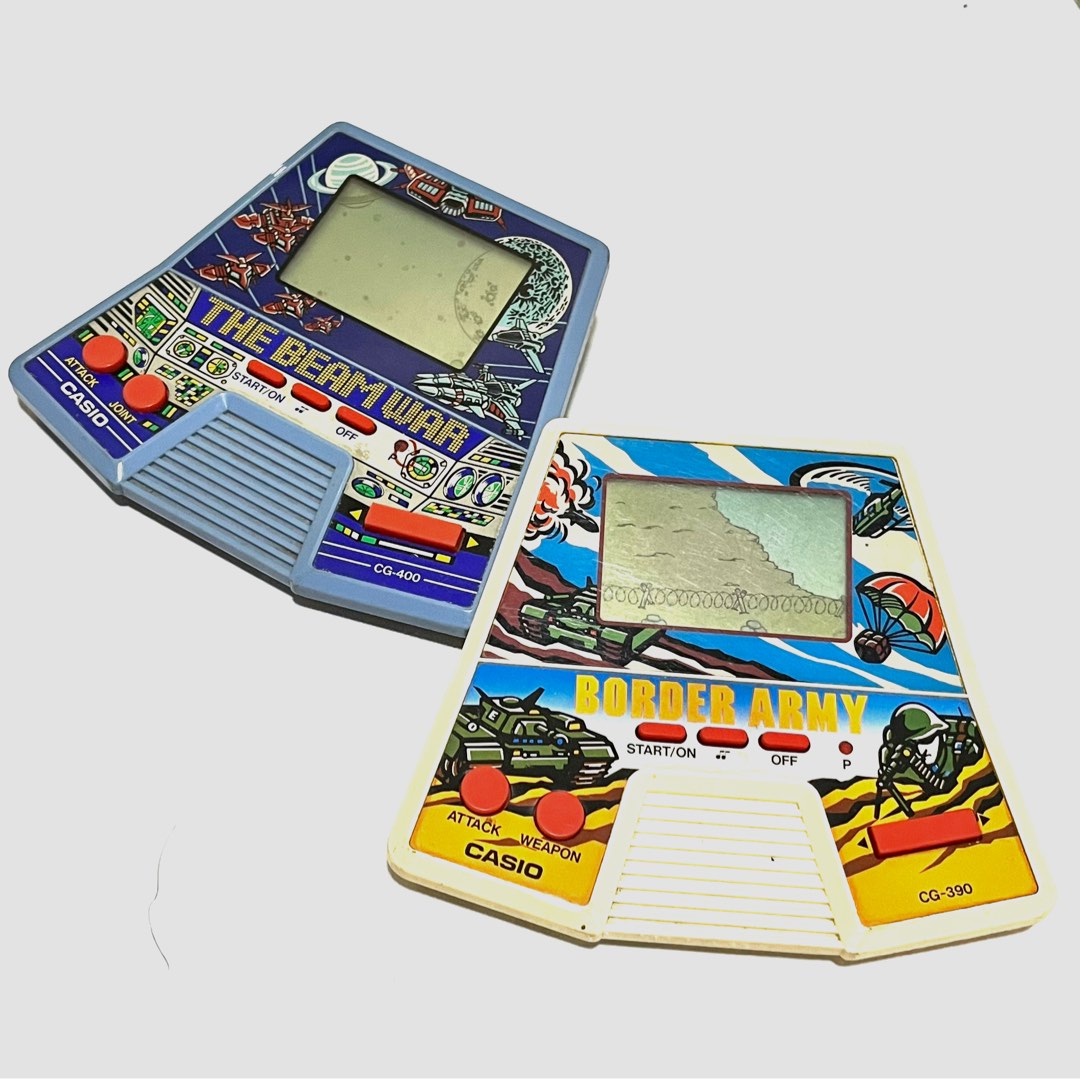 Vintage Casio (The Beam War/ Border Army) handheld games made in Japan