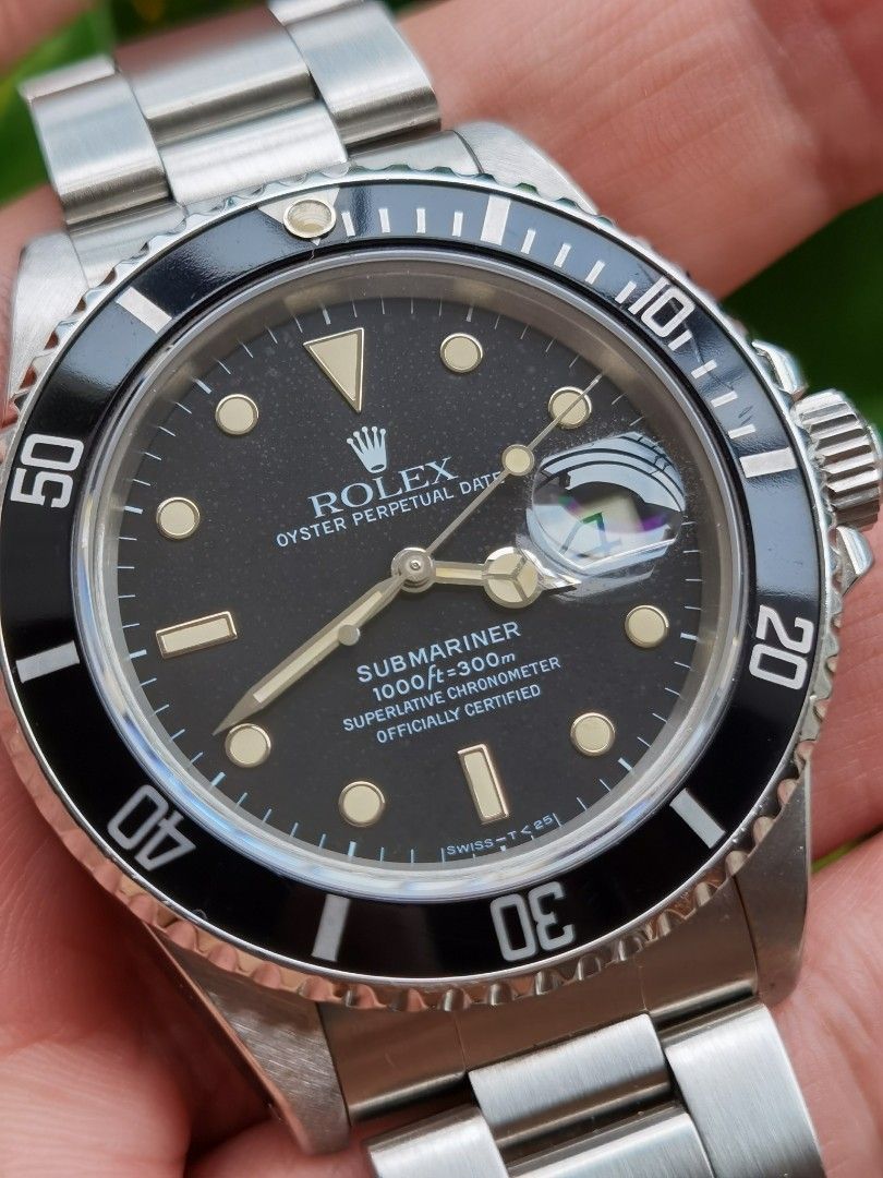Vintage ROLEX Submariner 16800 With Full Yellow Fashion, Watches & Accessories, Watches Carousell