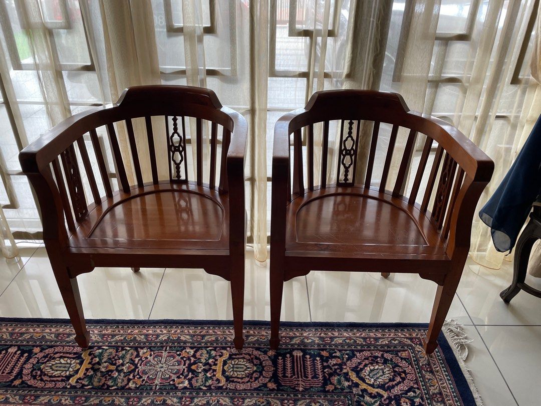 Half circle wooden sale chair
