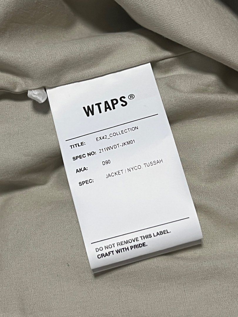 Wtaps 21SS 211WVDT-JKM01 D90 JACKET SIZE03, 男裝, 外套及戶外衣服