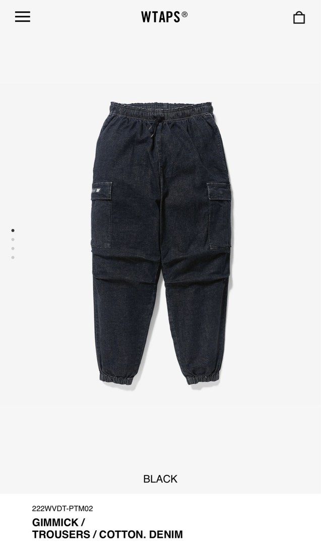 WTAPS GIMMICK TROUSERS 22aw black L 03 - ワークパンツ