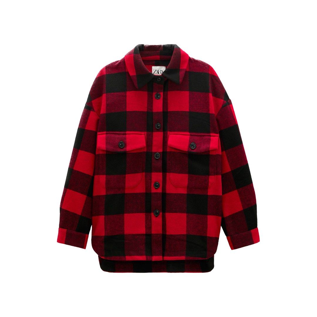 ZARA Flannel Jacket, Men's Fashion, Coats, Jackets and Outerwear on Carousell