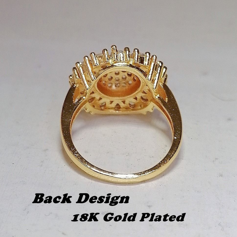18K Gold Plated Rings Emas Korea Cincin Cincin Bunga Matahari Women s Fashion Jewelry Organisers Rings on Carousell