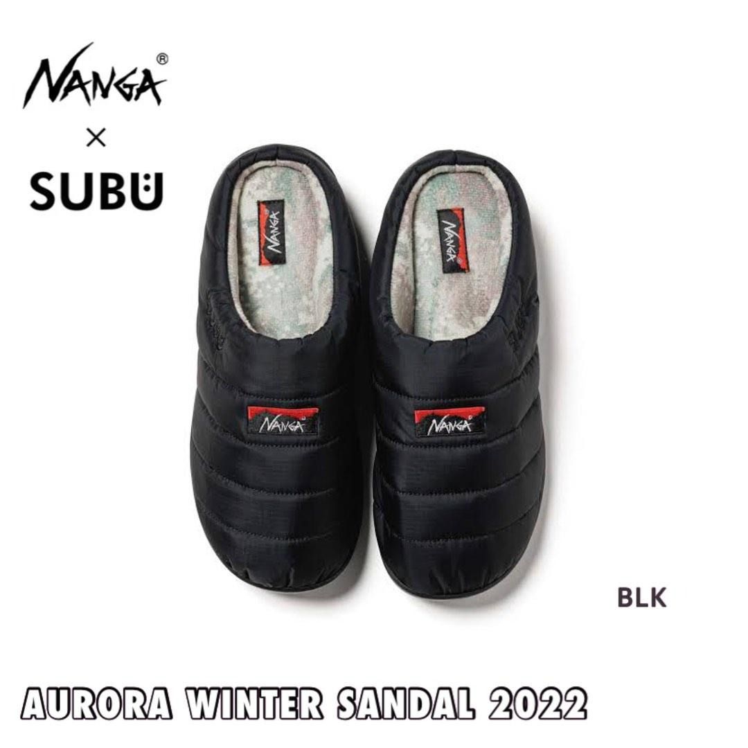 日本代購7色NANGA × SUBU TAKIBI WINTER SANDAL 2022 冬天輕量撥水保暖